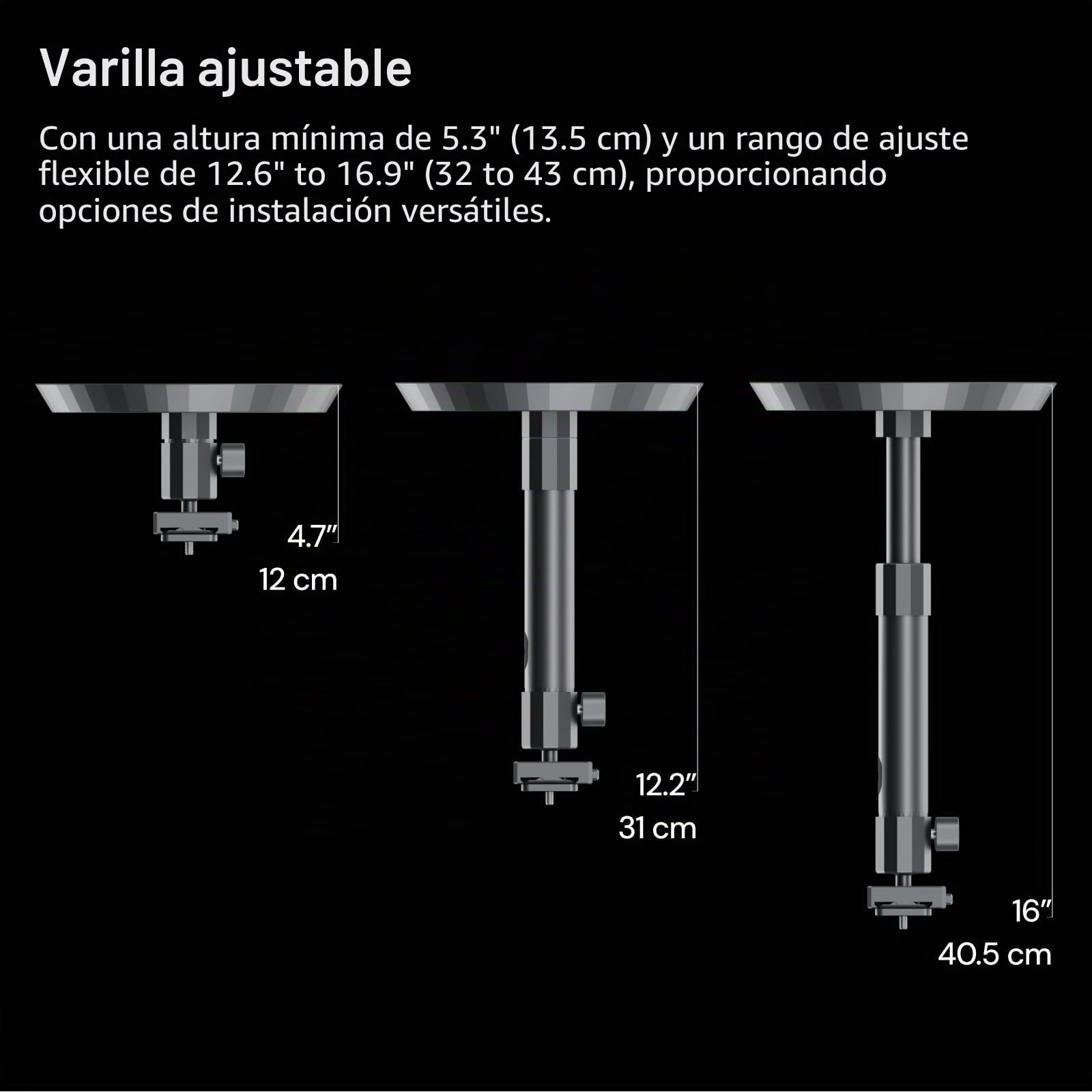 Valerion Soporte de techo para proyector compatible con la serie VisionMaster/StreamMaster