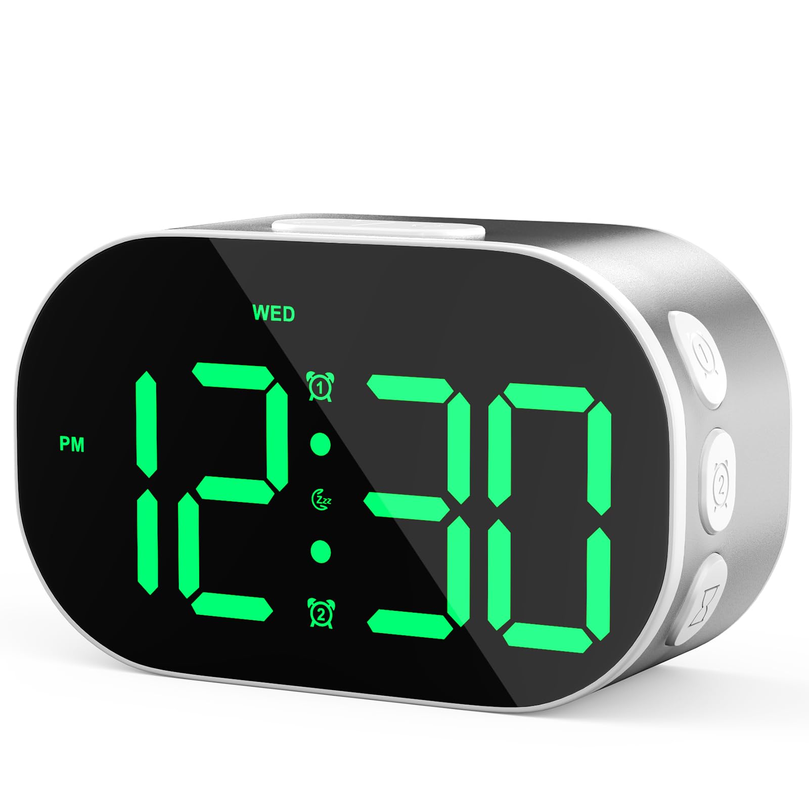 Ayybboo Aluminium Digital Alarm Clock for Bedroom and Travel — image 1