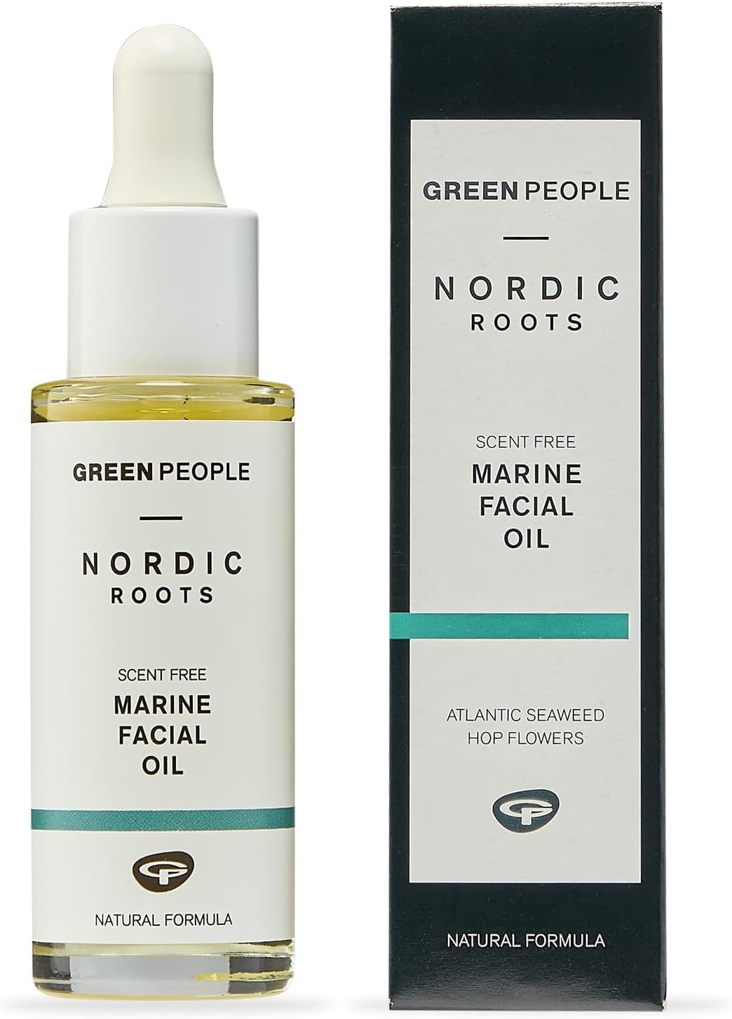 Nordic Roots Marine Facial Oil - With Vitamin E, Collagen Boosting - Vegan, Organic & Cruelty Free, 28ml