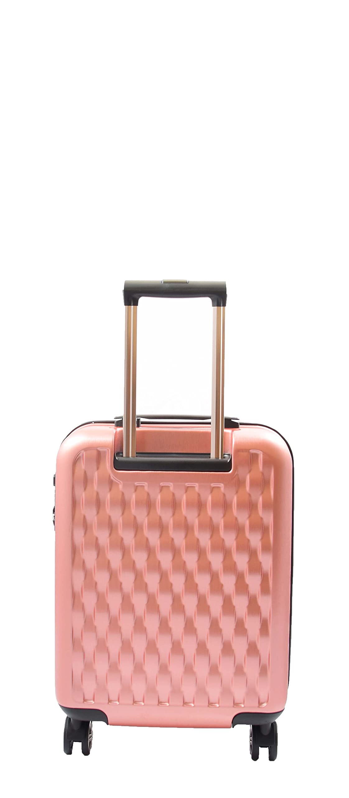 A1 FASHION GOODS Valigie leggere a 8 ruote rigide di alta qualità, borse da viaggio Groovy oro rosa, Oro rosa, Cabin | 56x39x23CM,34L,2.9KG, Bagaglio Hradside Con Ruote