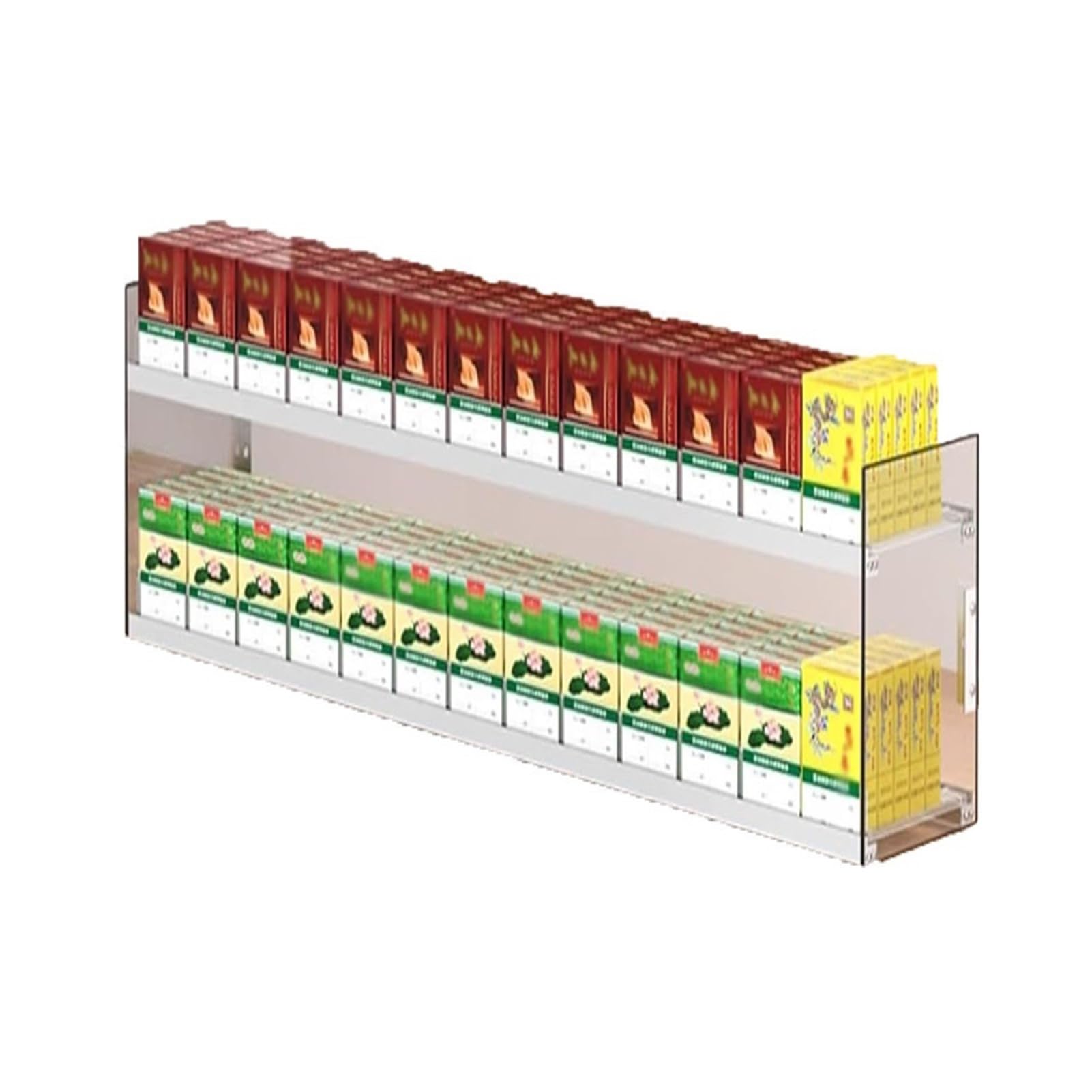 Espositore per sigarette in acrilico - Vetrina trasparente da banco per negozi al dettaglio e negozi di sigarette elettroniche, vetrina commerciale per chip (50x6x64 cm) - Resistente ed elegante