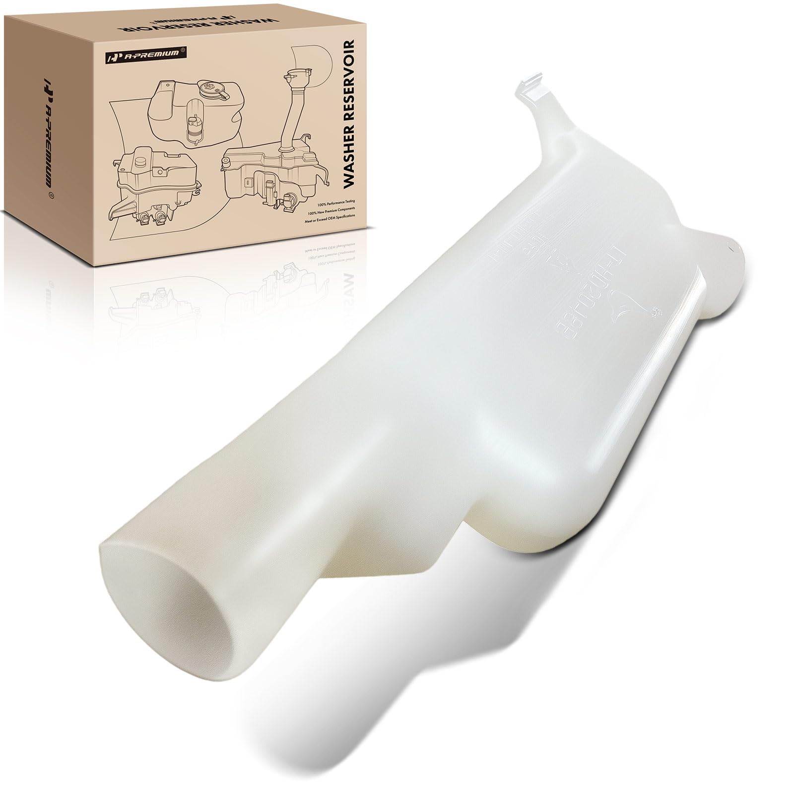 A-Premium Windshield Washer Reservoir Tank Assembly Compatible with Honda CR-V CRV 2002 2003 2004 2005 2006, Upper Tank