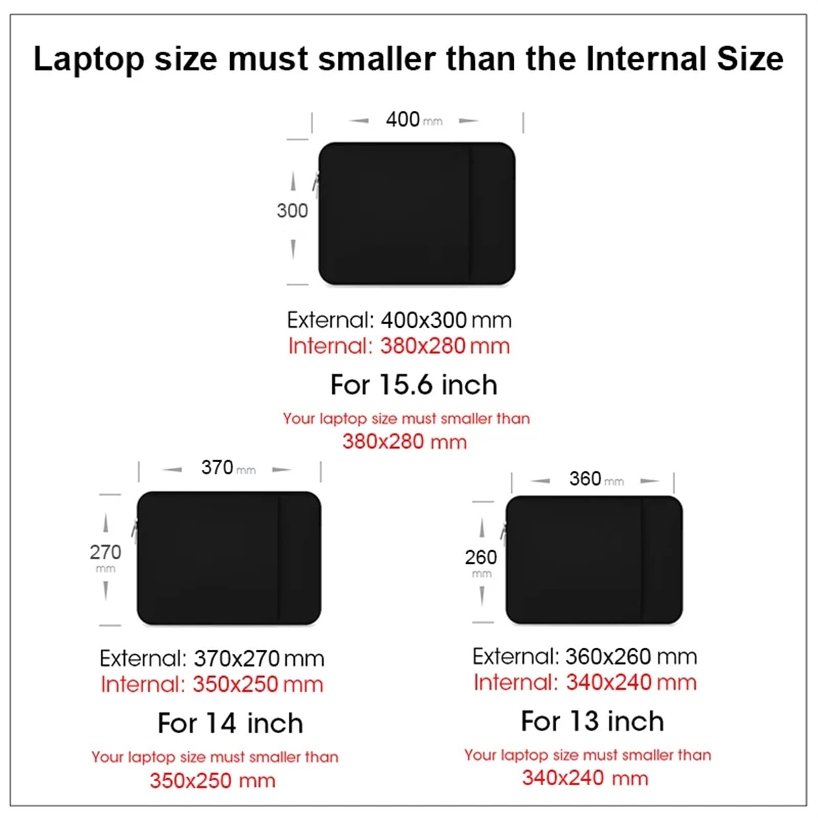 Borsa for computer for laptop Custodia for 13 14 15.6 for for il trasporto per Computer Compatibile(Grey,14 inch)