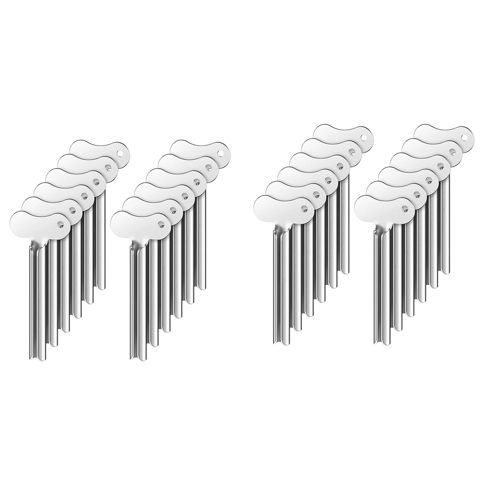 Hndhbfgrt 24 Metal Tube Squeezer Toothpaste Squeezer Metal Tube Roller Paint Squeeze Gadget