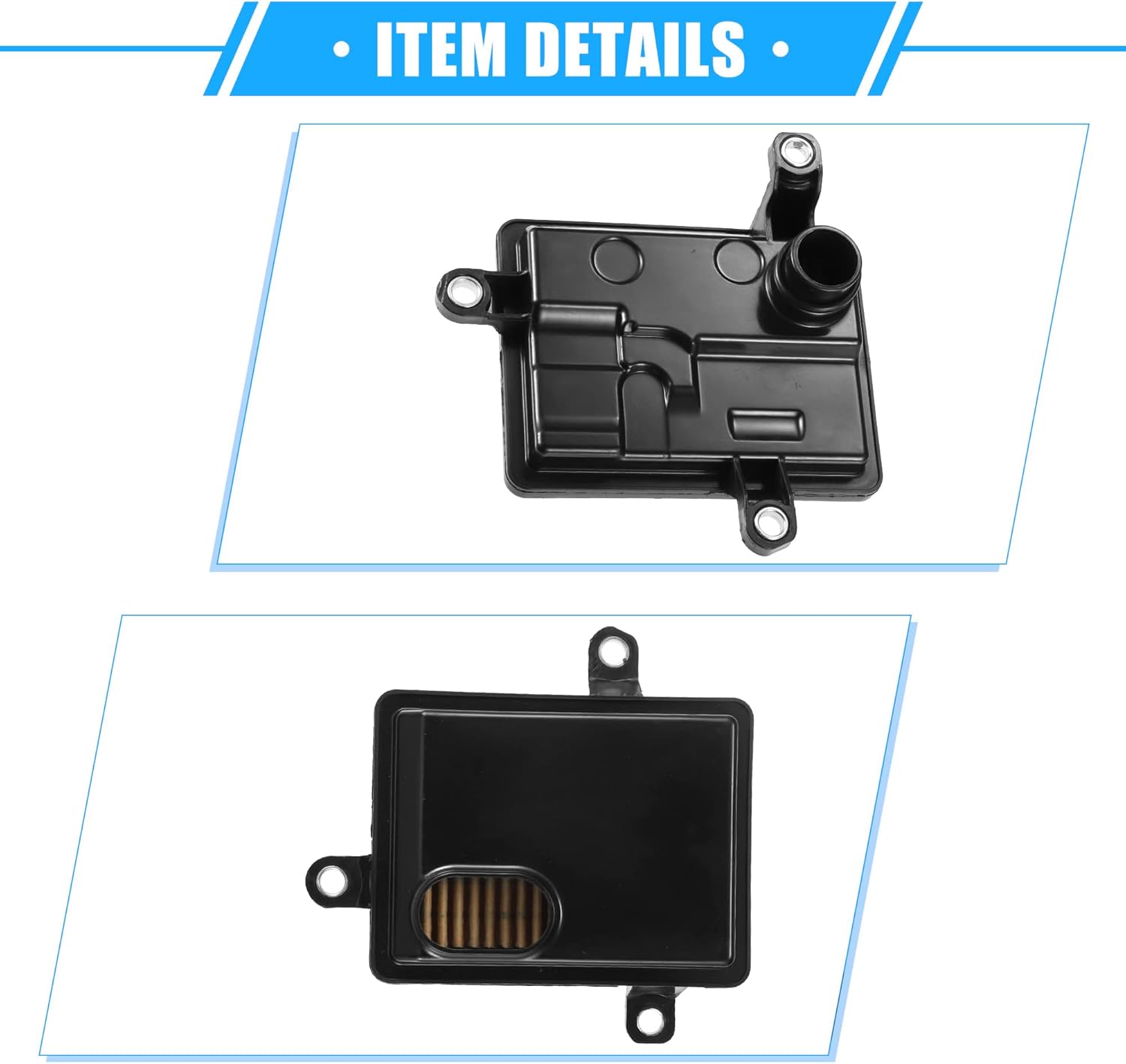 Unifizz 09G325429D Transmission Filter Compatible for Volk-swagen Jetta 1.8L 2014-2018, Durable Plastic Black Automatic Transmission Filter