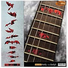 Jockomo Bloody Vampire BAT Guitar Inlay Sticker