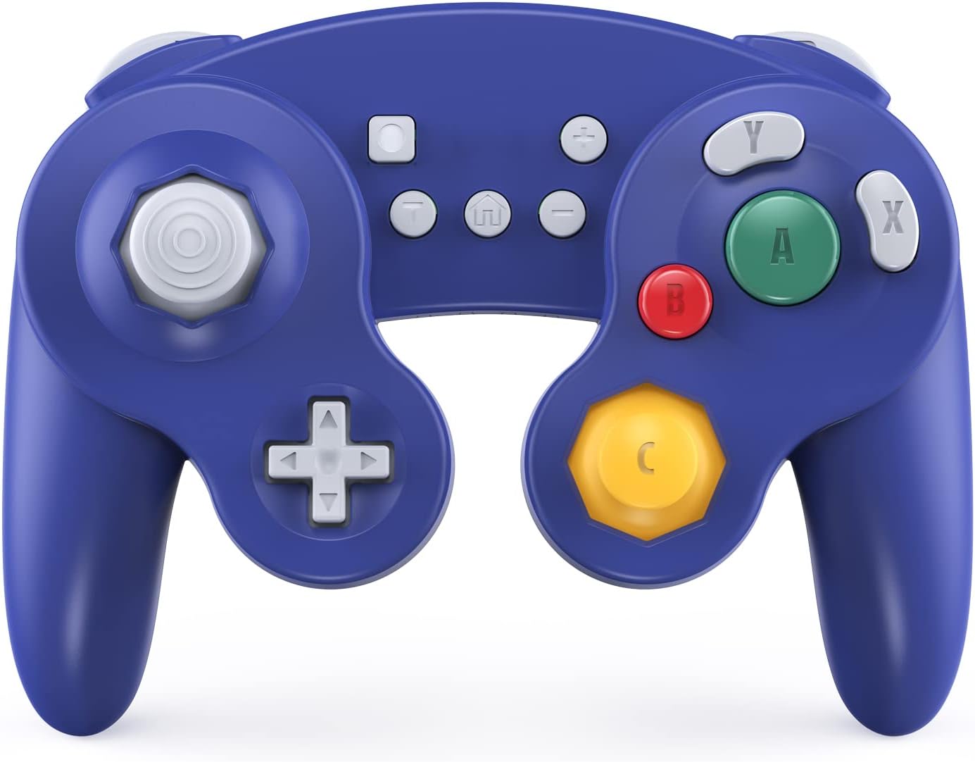 EXLENE Gamecube Controller Switch, Wireless Switch Pro Controller for Nintendo Switch/Lite/PC/Android/Ios/Steam, Support Wake Up, Motion, Adjustable Vibration, Turbo & Auto Turbo (Upgraded,Blue)