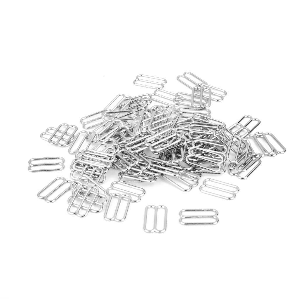 ZOOMELLA 8-Shaped Lingerie Adjustable Sewing Bra Rings Buckles 14mm 100Pcs Silver Crafts | Sewing | Other Sewing 3