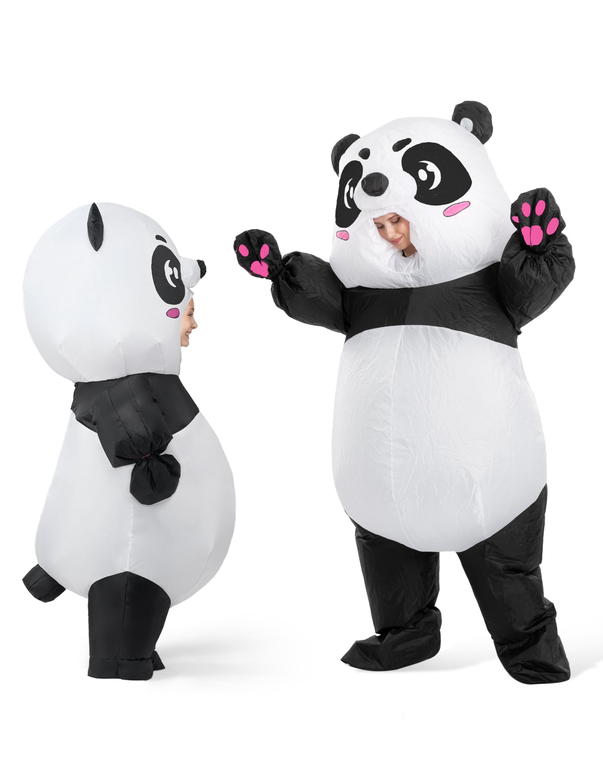 Spooktacular Creations Costume gonflable d'Halloween pour enfants, panda gonflable avec gants, pour soirées cosplay sur le thème d'Halloween