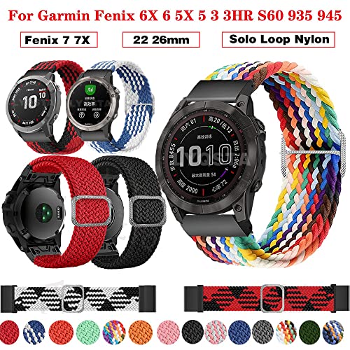 Correa de repuesto para Garmin Forerunner 945 transpirable de 22mm 2