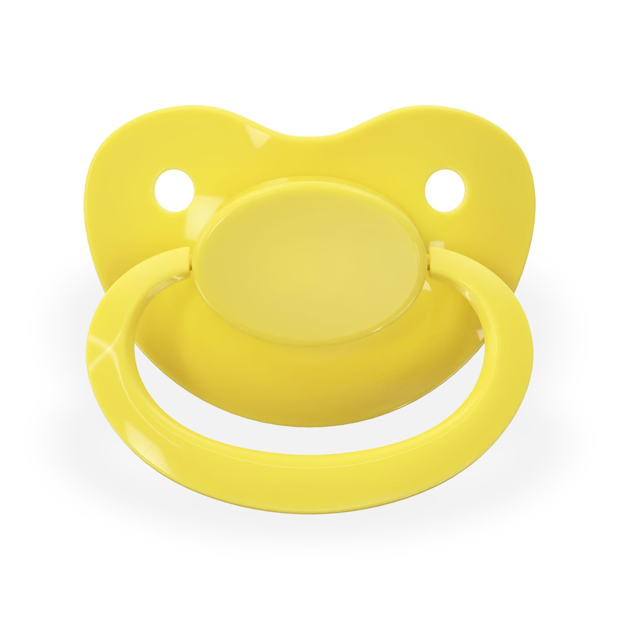Pacifier Addict - Fixx - JUMBO Functional Adult XXL Silicone Pacifier - Size 10 (Bright Yellow)