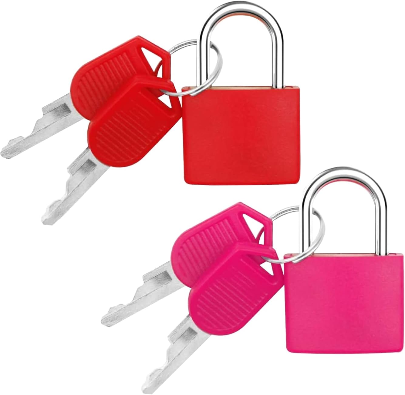 Suitcase Locks with Keys, Small Padlocks Luggage Locks Padlocks with Outdoor Travel Luggage Suitcase Baggage School Gym Lockers Laptop Bag