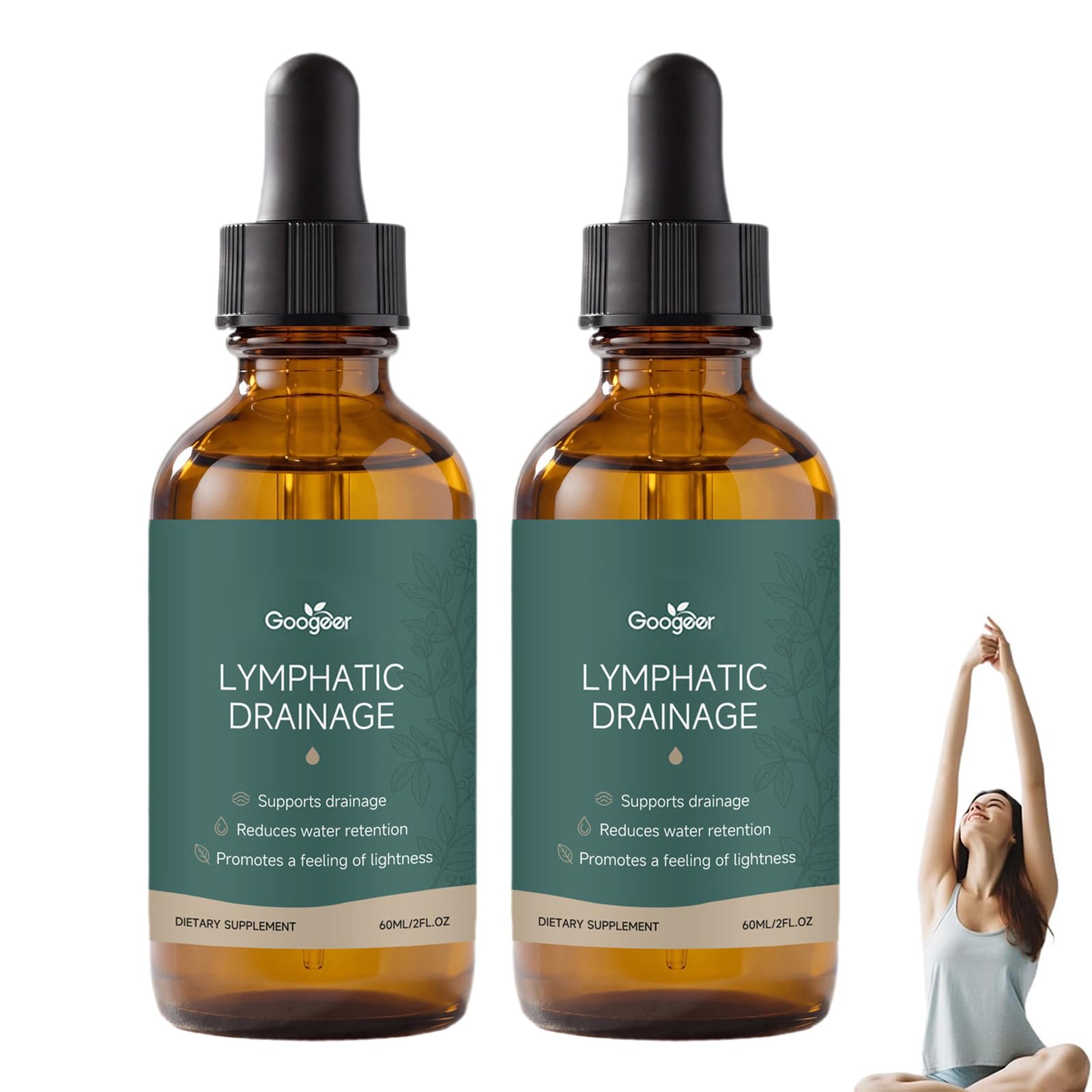 Zynea Lymphdrainage Tropfen, 2026 Neu Lymphatic Drainage Tropfen, Unterstützung des Wasserhaushalts, Natürliche Inhaltsstoffe, für Männer und Frauen (2)
