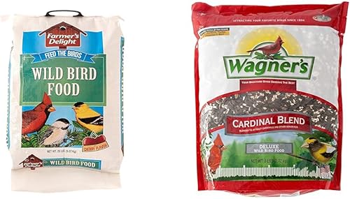 Vista 18 de Wagner's 53003 Farmer's Delight Alimento para pájaros silvestres, con sabor a cereza, bolsa de 20 libras