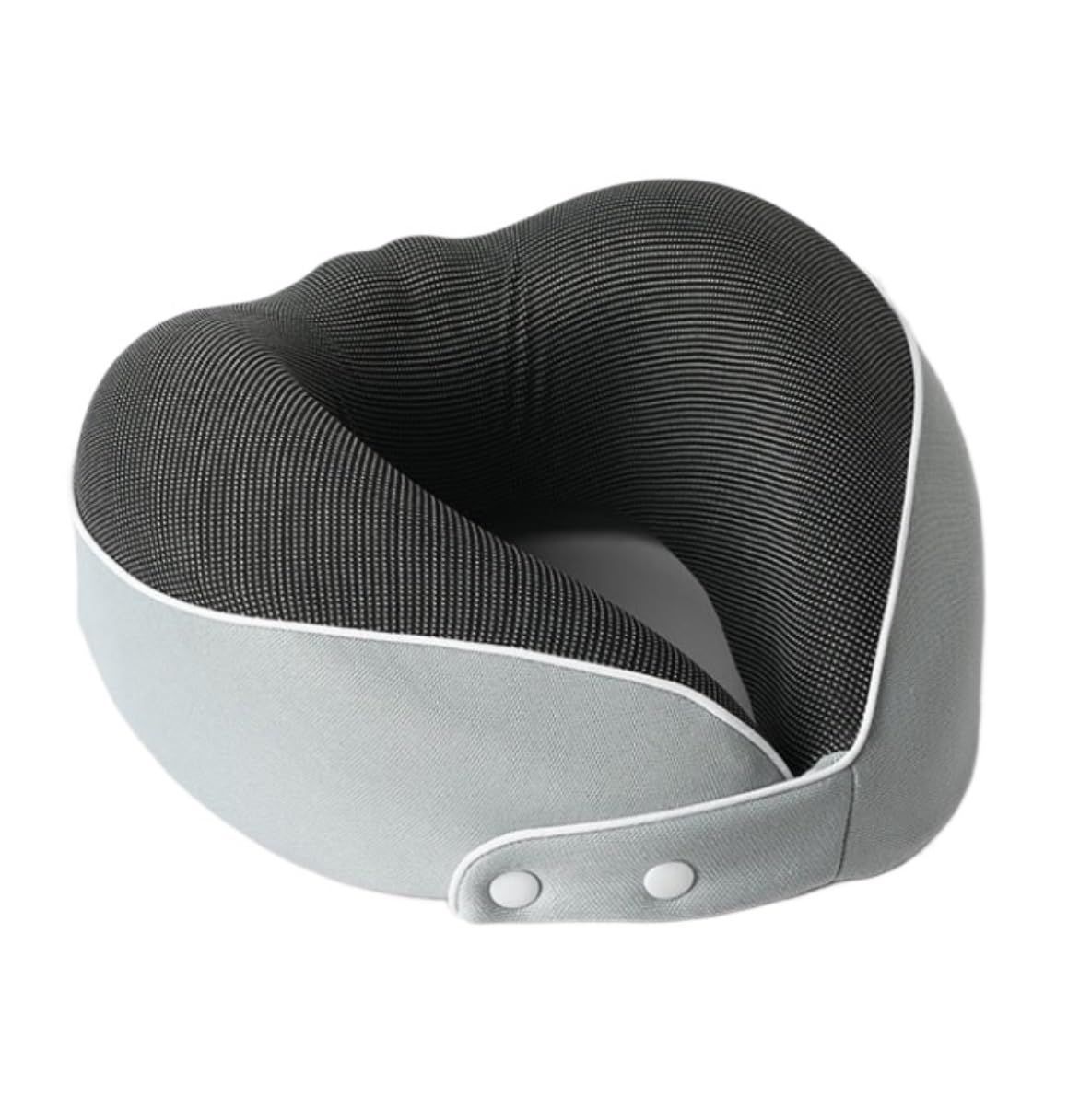 Almohada de Viaje Cojin de Viaje Almohada De Viaje De Espuma Viscoelástica para El Cuello, Ajustable, En Forma De U, Plegable, para Avión Y Coche Almohada Viaje Almohada Cuello(Grey)