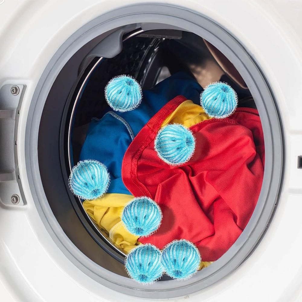 Łapacz włosów w pralce, 6 sztuk pralka łapacz sierści zwierząt, używany do usuwania sierści zwierząt domowych i puchu, zbierania sierści psów/pluszu/kota w pralce