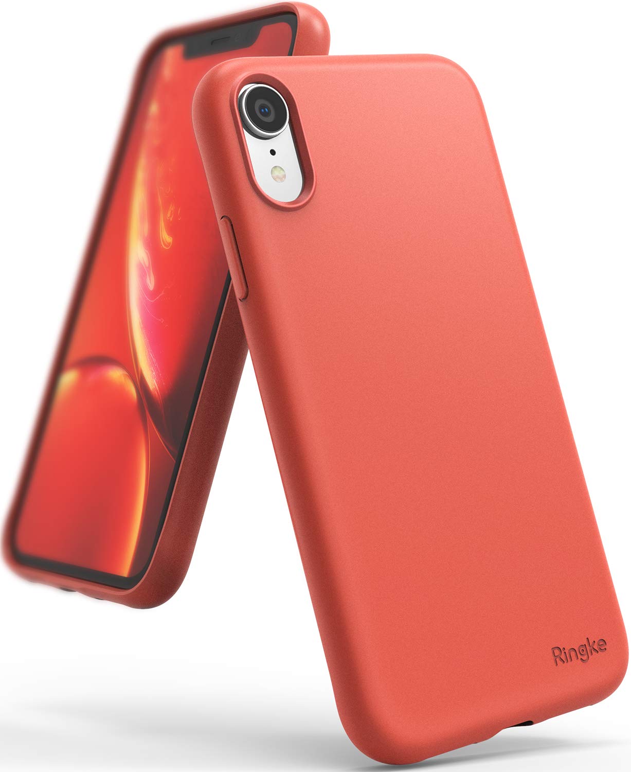 Ringke Air-S for iPhone XR Case Back Cover, Lightweight Flexible Soft Feeling Coating Trendy Color TPU Scratch Resistant Phone Cover for iPhone XR Back Cover Case - Coral (B07W3M22ND) Amazon Price History, Amazon Price Tracker