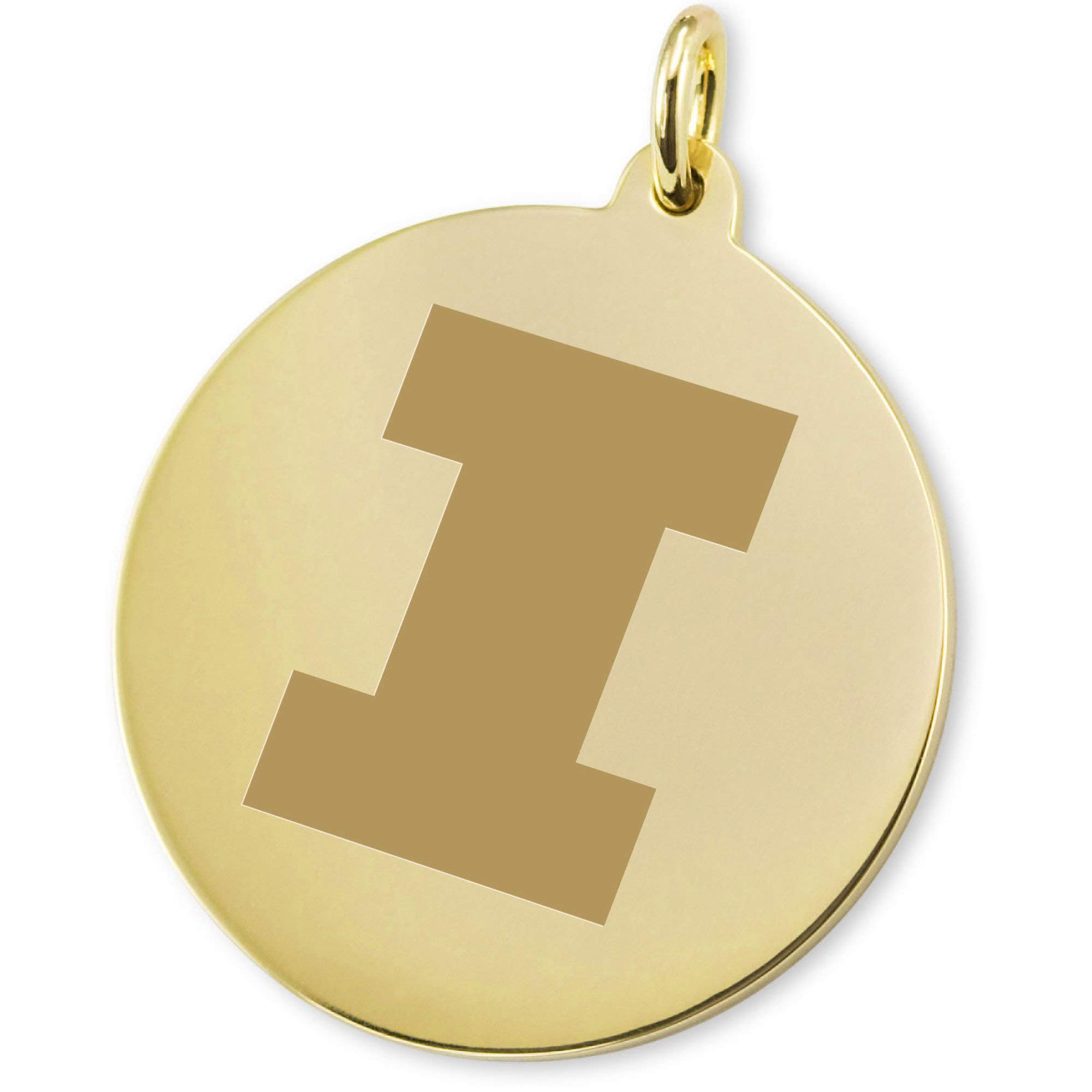 M. LA HART University of Illinois 18K Gold Charm