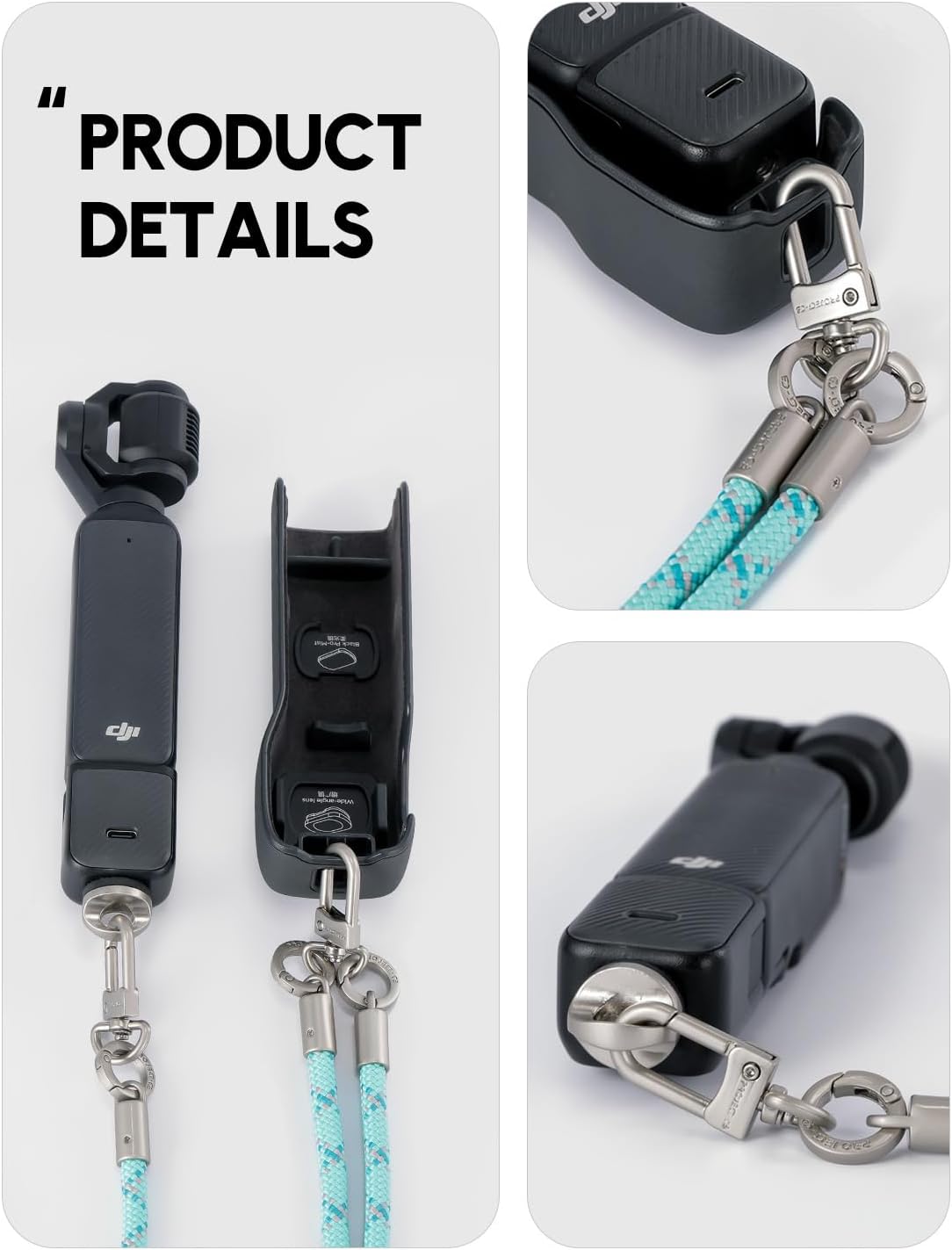 project-cb Pocket3 Lanyard,Phone Tether Tab 2,Crossbody & Wrist Strap,Lanyard for DJI Osmo Pocket 3, Phone Strap - Image 3