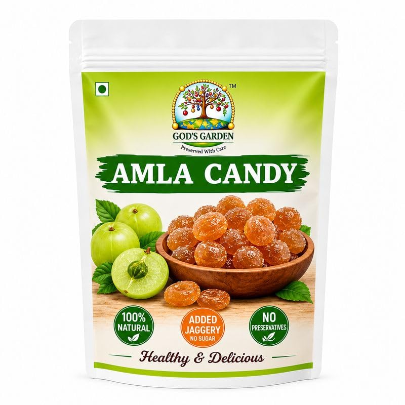 God's Garden Amla Candy with Jaggery, No Added Sugar, 200 g | 100% Natural, No Preservatives-picture-20