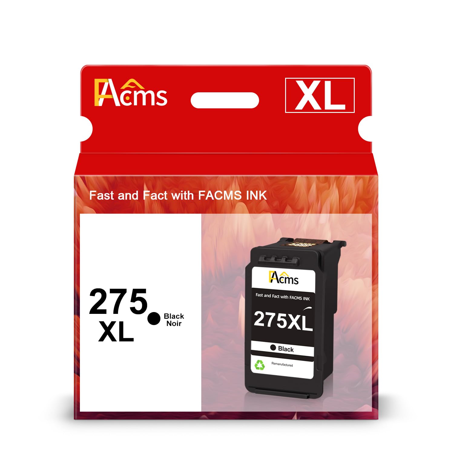 275XL Black Remanufactured Ink Cartridge Replacement For Canon 275