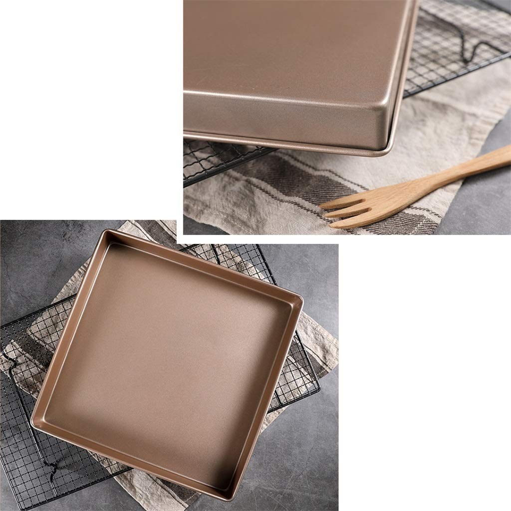 ZHANGXIAO Bandejas para Horno, Acero Carbono Horno Rollo De Pastel Mollete Rectángulo Un Pan Galletas Plato De Hornear No Pegajoso (tamaño : 50×30.5×3.5cm)