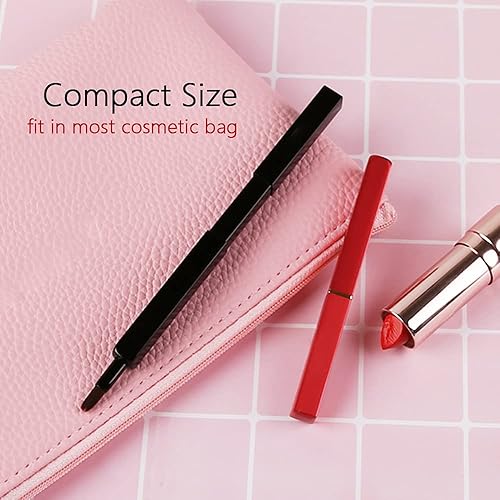 Miniatura 8 de Brocha aplicadora de labios, paquete de 3 exquisitos cepillos de labios retráctiles profesionales a prueba de polvo, aplicadores de brillo de labios