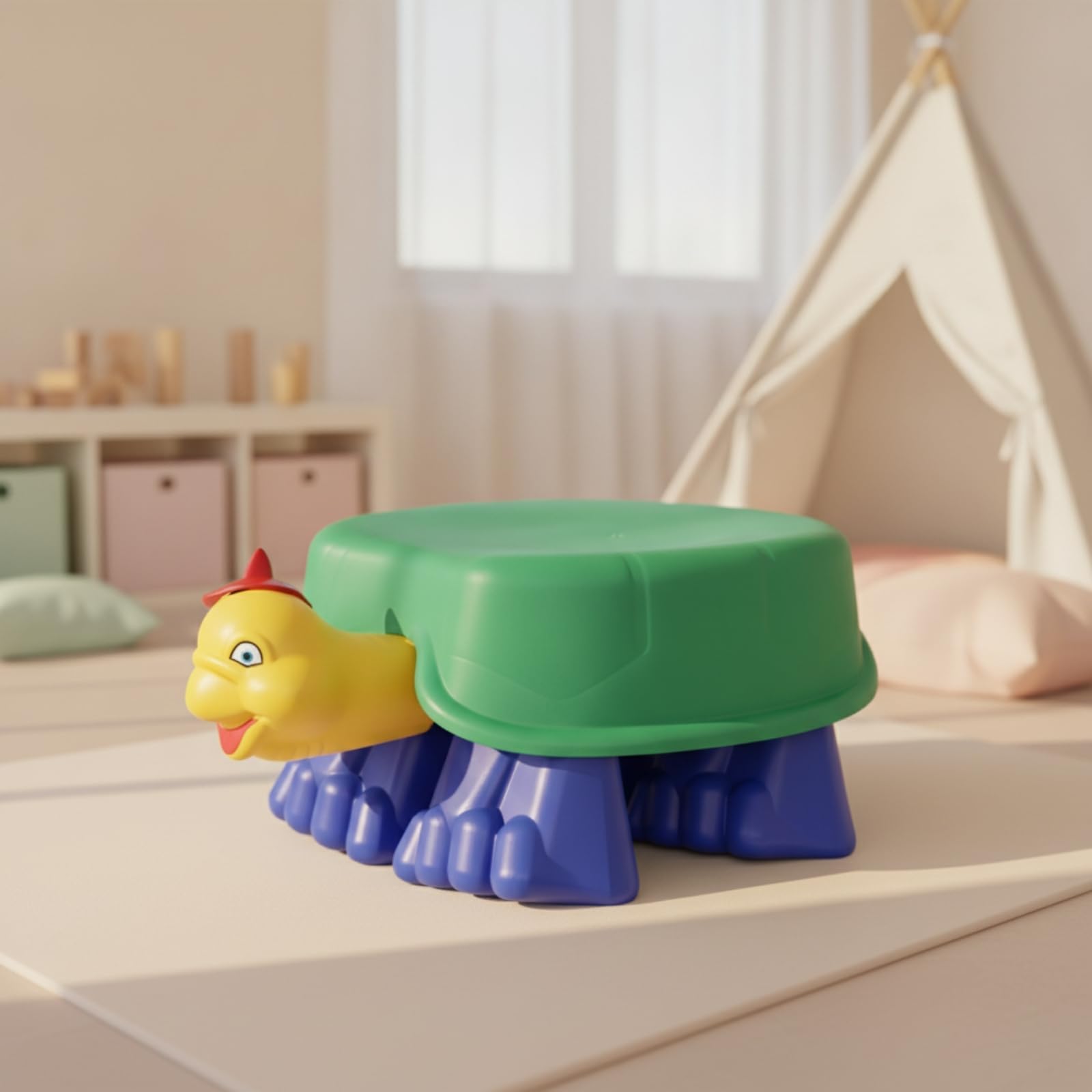 Therapiekreisel in Schildkrötenform | Koordinationsfördernd, Balancierkreisel für, sensorisch, Gleichgewichtstrainer, Turnraum, Vorschul