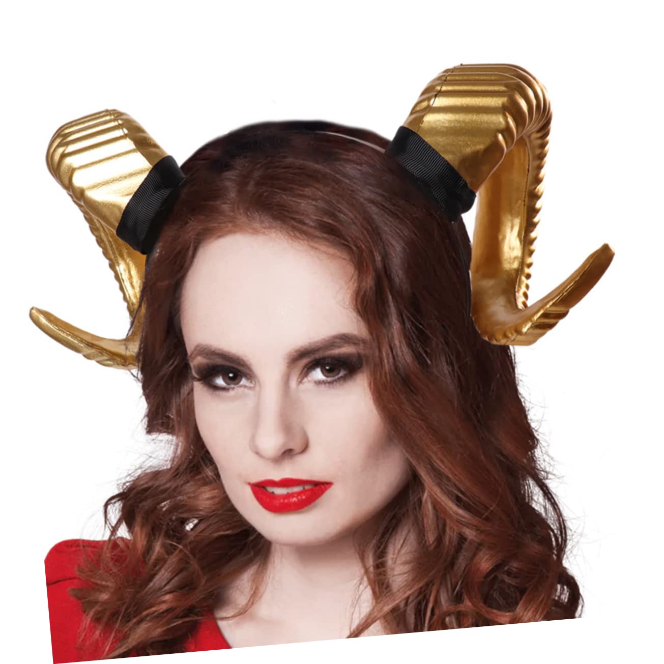 SHERCHPRY 3stücke Teufelshörner Haarband Für Halloween Und Kostümpartys Großes Horn-kopfschmuck-accessoire Geeignet Für Festivals Karneval Und Cosplay
