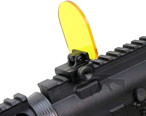 Miniatura 8 de Airsoft - Protector de miras para lentes abatibles, protector de protección BBS, desmontaje rápido con dos lentes