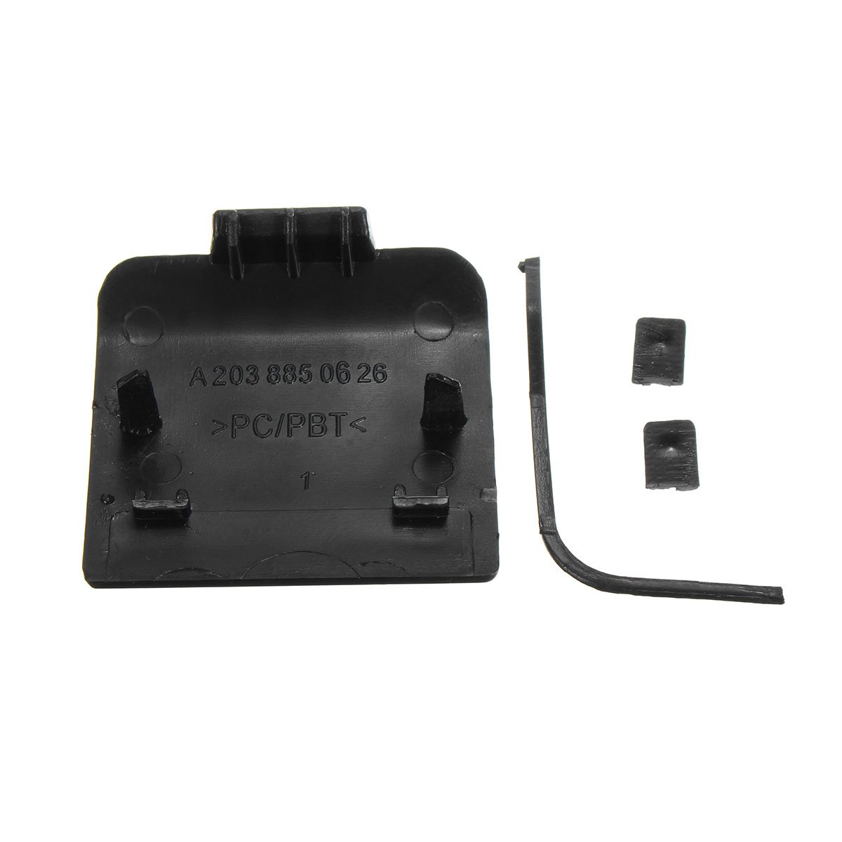 KIMISS Voorbumper Trekhaak Cover A2128850126 Zwarte Bumper Trekhaak