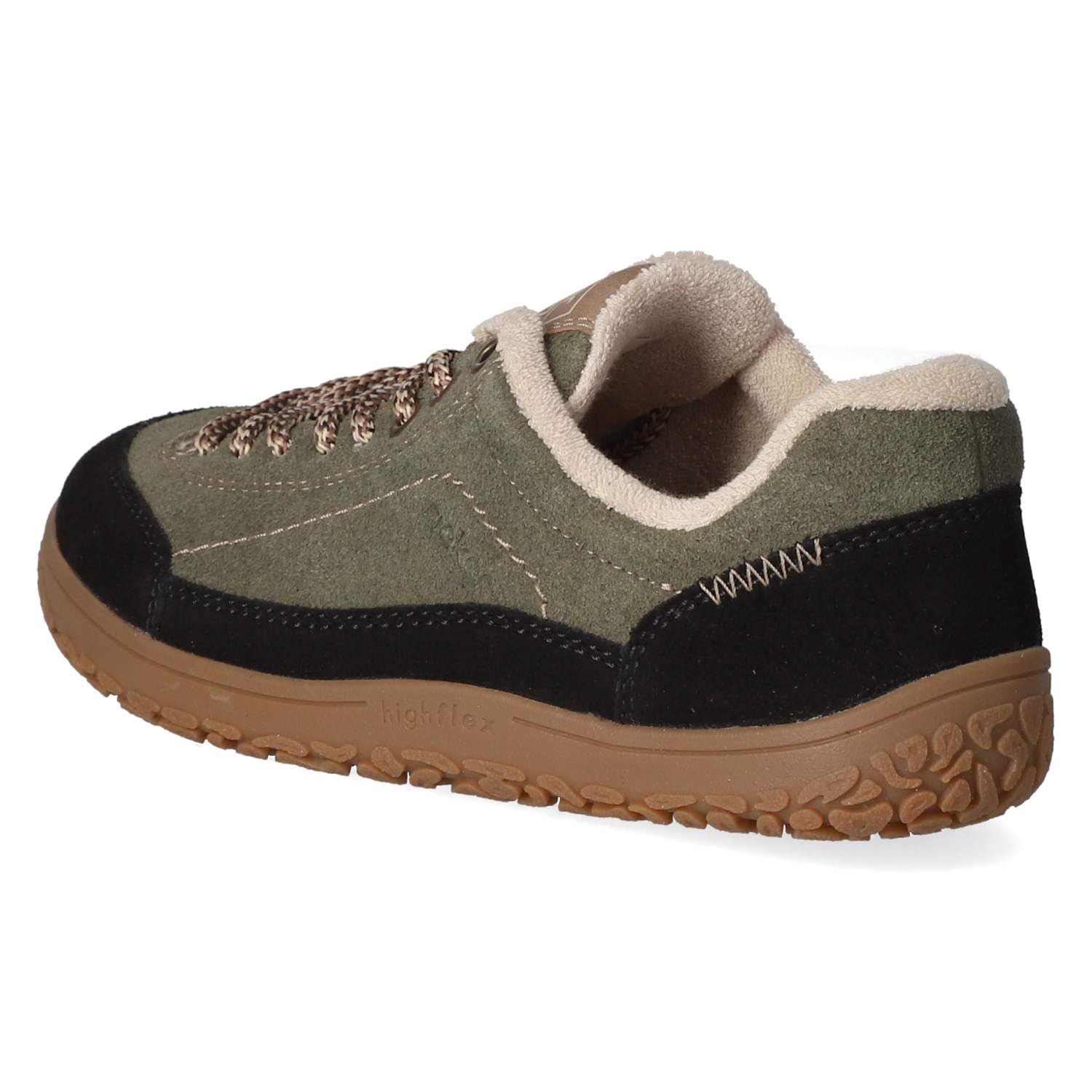Rieker 52303-54 Damskie buty typu sneakers Low skóra zamszowa w kolorze zielonym - rozm. 36
