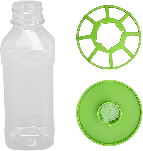 Miniatura 7 de Asixxsix Comedero de agua para reptiles, dispensador automático extraíble de agua para reptiles, plato redondo, tortuga, alimentador de alimentos y