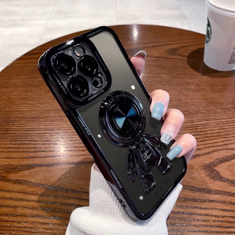 Coque de téléphone pour iPhone 14 Pro noire antichoc rigide de protection