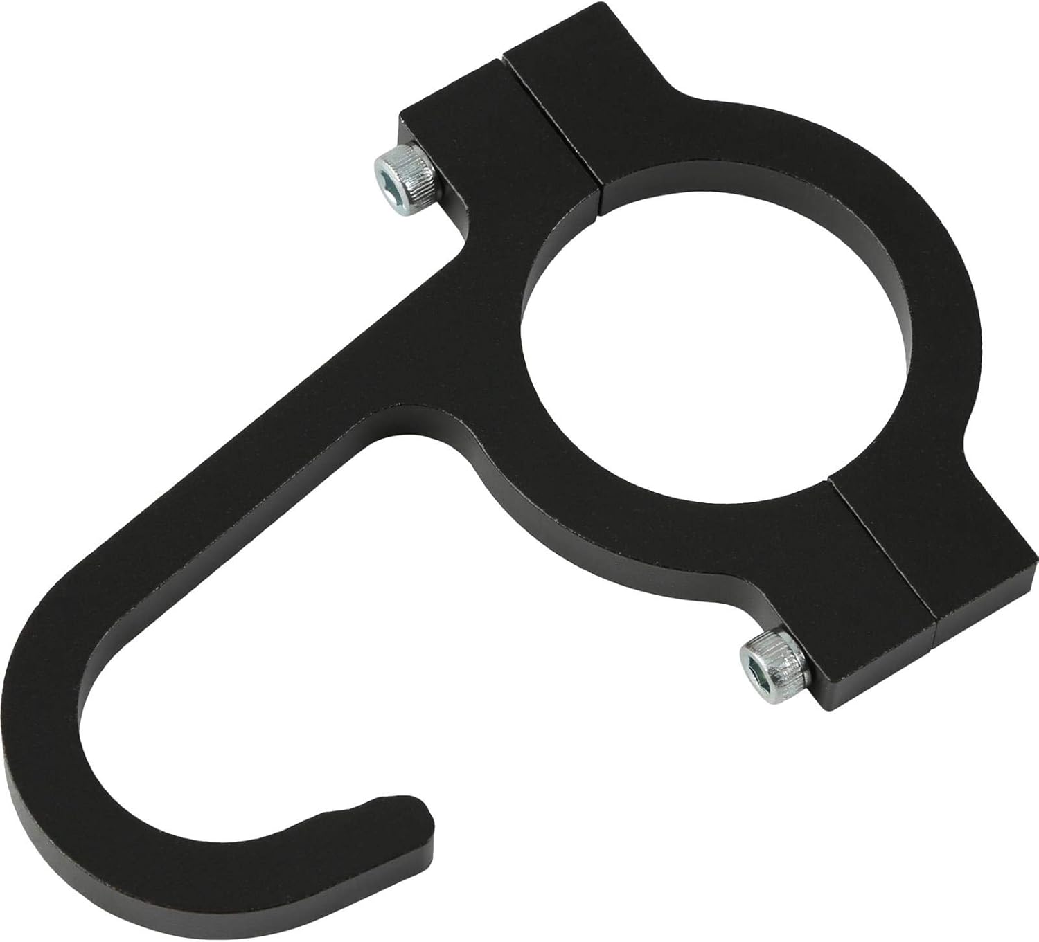 Speedway Motors Helmet and Steering Wheel Hook with 1-1/2 Inch Roll Bar Tube Clamp, 6061 Aluminum Anodized Hanger for Racing Helmets and Quick-Release Wheels