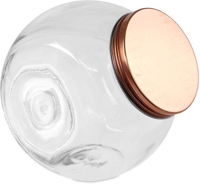 Air Tight Glass Penny Candy Jars Large Storage Glass Jars 1.6 Litre Capacity