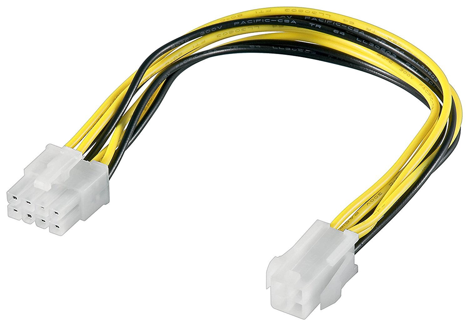 Goobay 51358 ATX12 P4 PC Power Cable/Adapter, 4-pin to 8-pin, 0.2m Length
