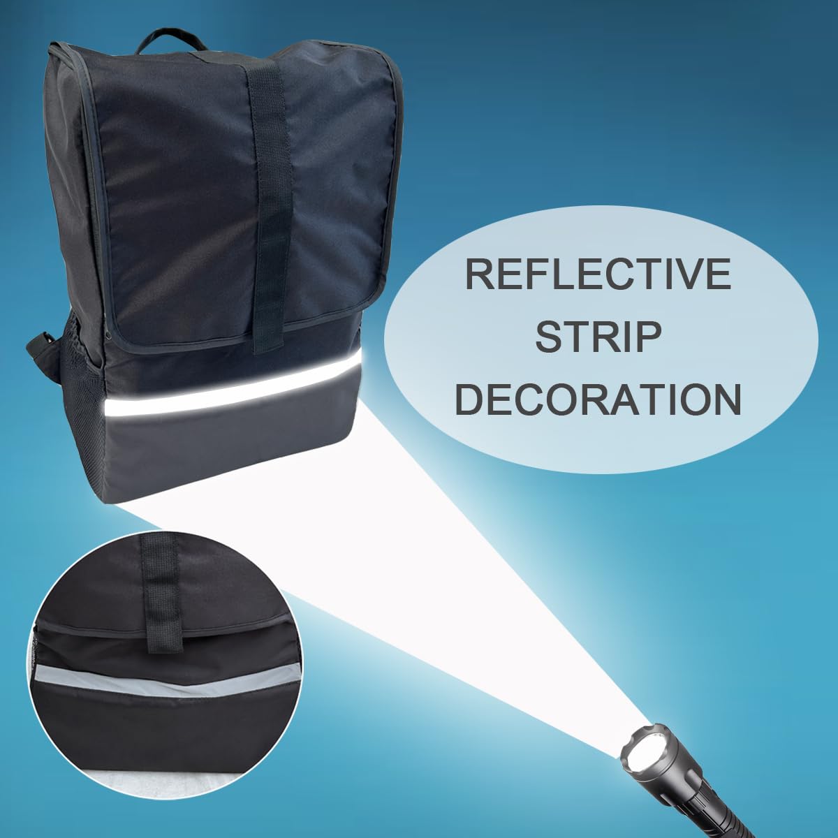 Borsa da viaggio pieghevole per passeggino compatibile con passeggini della serie Cybex (come Libelle, Coya, Beezy) - Dimensioni grandi e piccole - Tessuto resistente, Nero , Small Size (35*20*50CM)