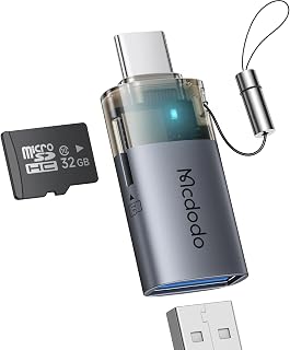 Mcdodo USB to USB-C Adapter with Micro SD Card Slot,TF Card Reader Type-C to USB 3.0 OTG Adapter Support Camera Mouse Keyb... Price In India