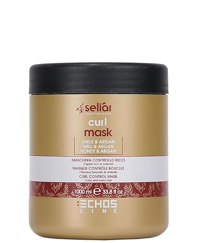 echosline Seliàr Curl Mask - Máscara de control de rizos con miel y aceite de argán - 33.8 fl oz