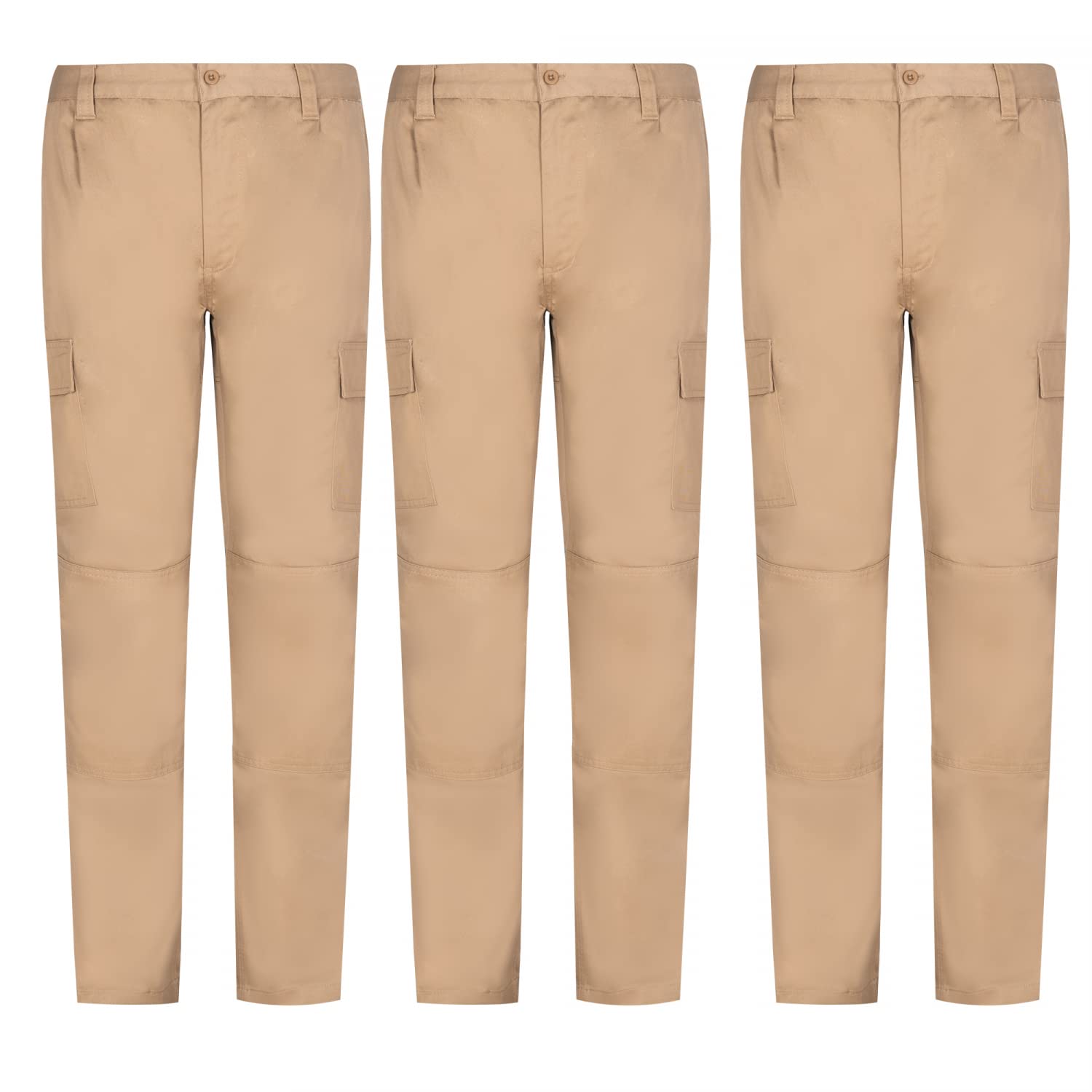 MISEMIYA - Pack 3 Pcs - PANTALÓN Hombre DE Trabajo MULTIBOLSILLO Uniforme Laboral Industrial Taller MECÁNICO Ref.9100