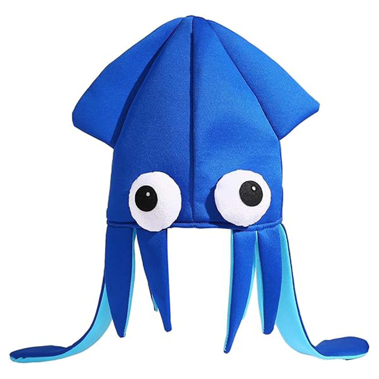 Octopus Costume Kids, Fish Fancy Dress, Sea Creature Costume Kids, Silly Hats for Adults, Blue Fish Hat with Dimensions 40 by 29 cm