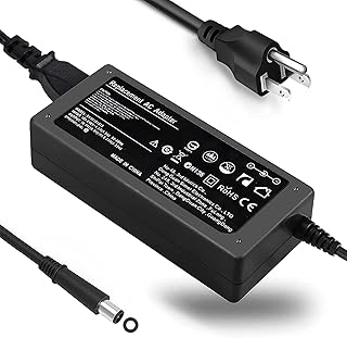 65W AC Laptop Charger for HP Pavilion DV7 DV6 DV5 DV4 DM4 G62 G60 G72 G6 G7 DV6-6C35DX Compaq Presario CQ56 CQ57 CQ60 Envy M7 M6 M6-1125DX M6-1205DX Computer Notebook PC Power Cord Replacement Plug