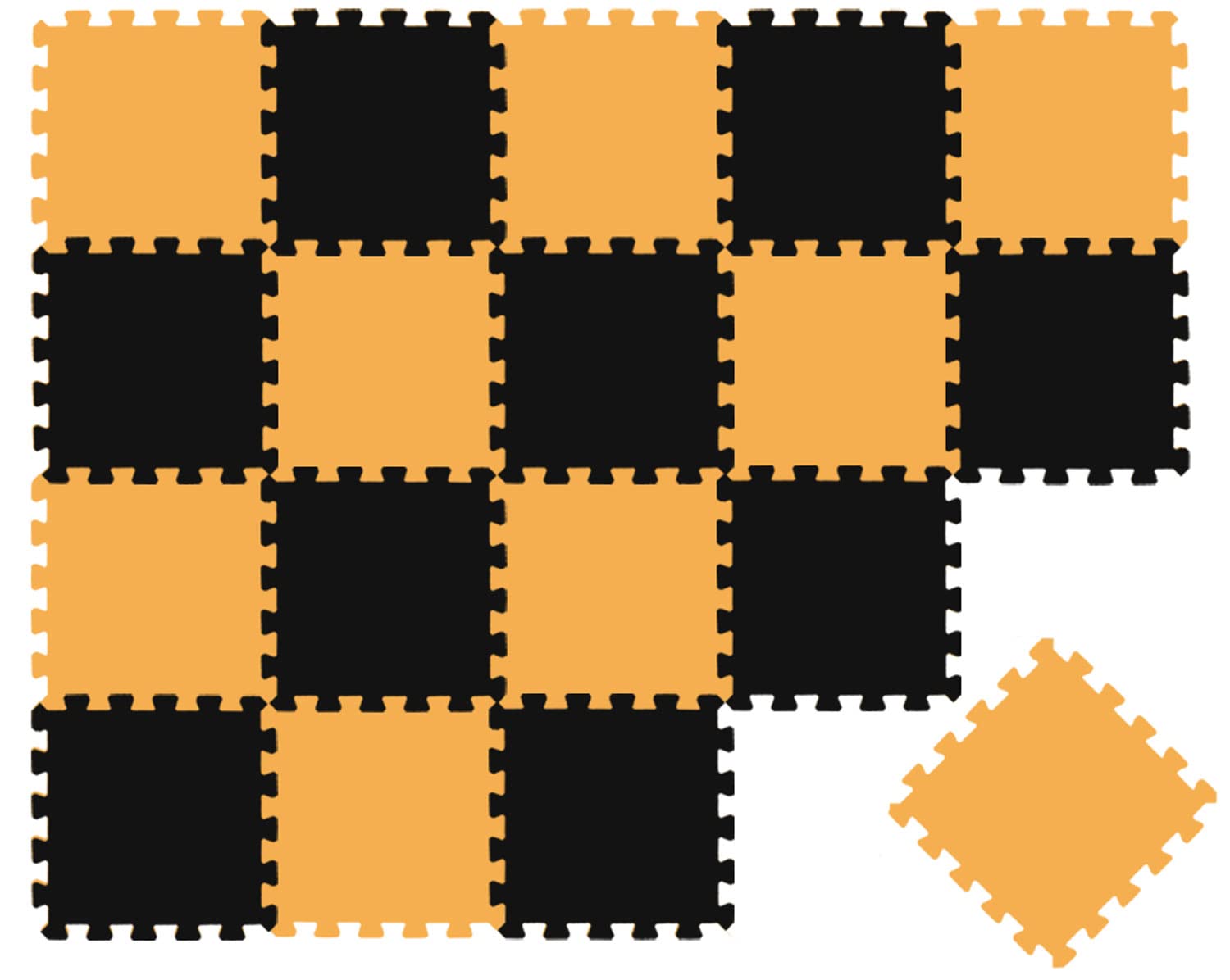 LittleTom 18 Pieces Baby Play Mat - 30x30 Soft Puzzle Mats Floor Playmat Interlocking Foam Tiles