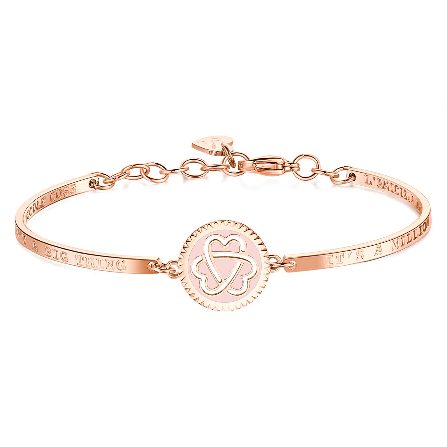 Brosway Bracciale Donna, Bracciale Rigido in Acciaio e Cristalli con Simbolo Ferro Di Cavallo | Collezione Chakra - BHK430
