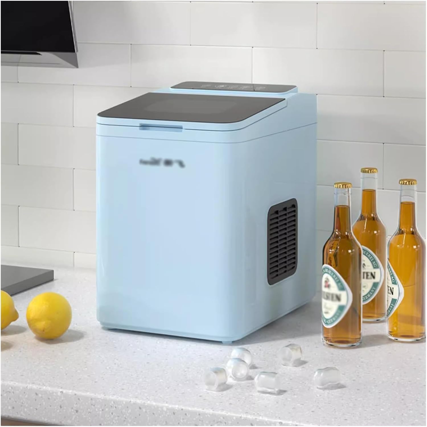 ice Maker Electric Ice Maker, Compact Countertop Design, 9 Cubes in Under 7 Minutes, Quiet Operation, for Kitchen/Office/RV/Bar countertop ice Maker