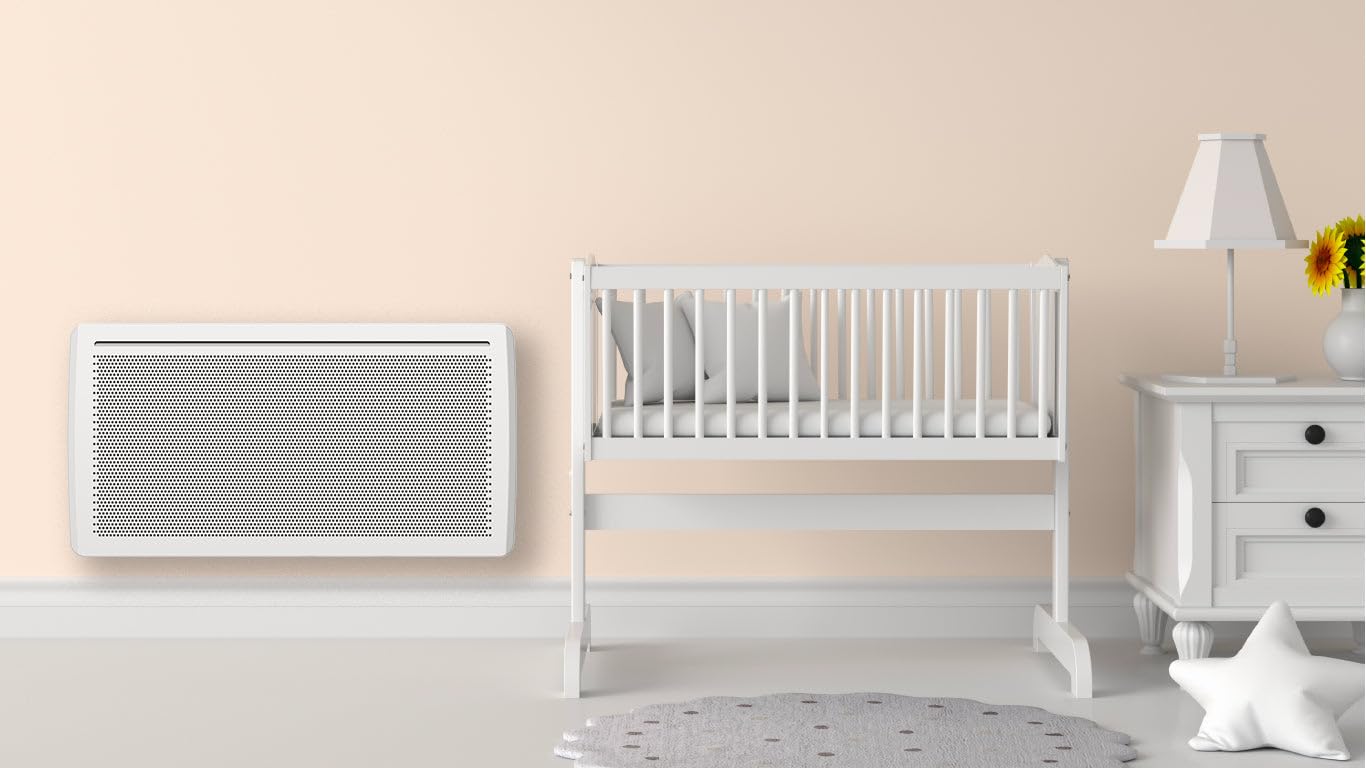 BESTHERM - Radiateur électrique fixe panneau rayonnant 1500W TALYA horizontal blanc
