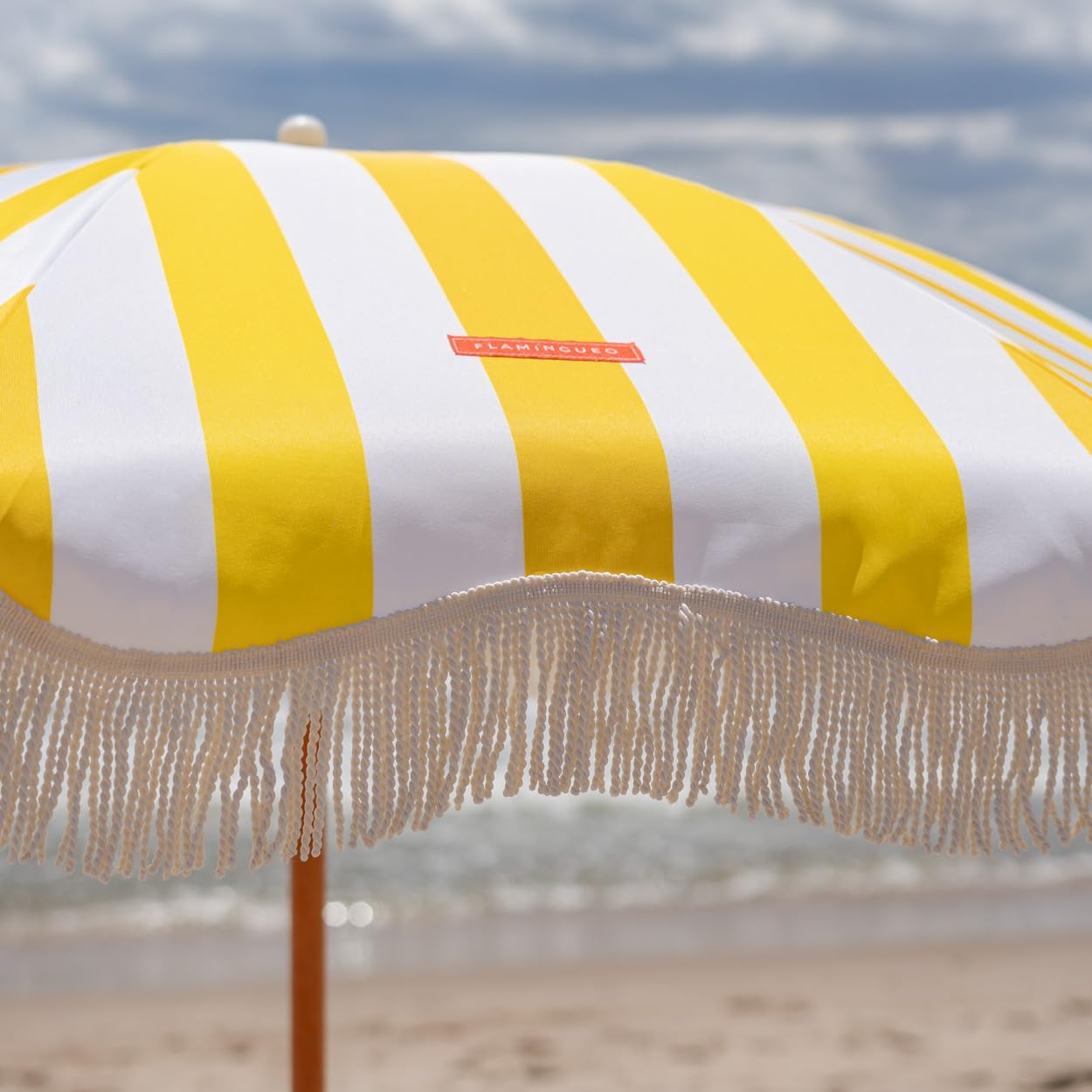 Flamingueo Sombrilla Playa, Piscina, Terraza Exterior, Protección UPF 50+, Altura y Orientación Regulable, Funda de Transporte, Poliéster, 210 x 160 cm