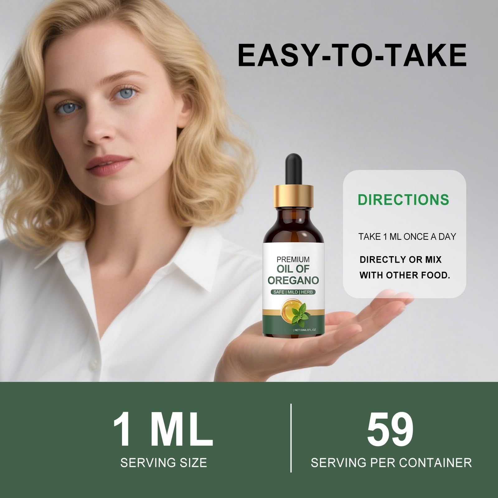 Aceite de orégano | Intestino y Digestión | para mujeres y hombres,1pcs