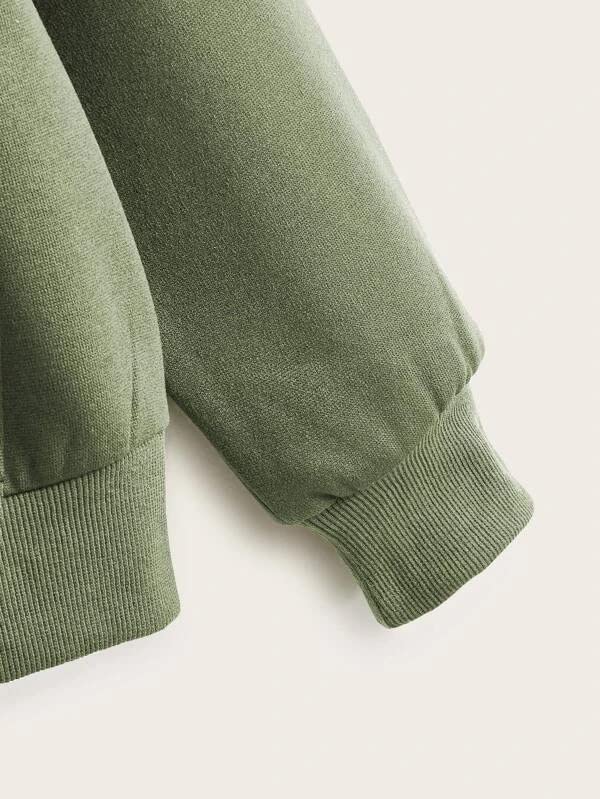 Image of Solid Zipper Hoodie for Womens